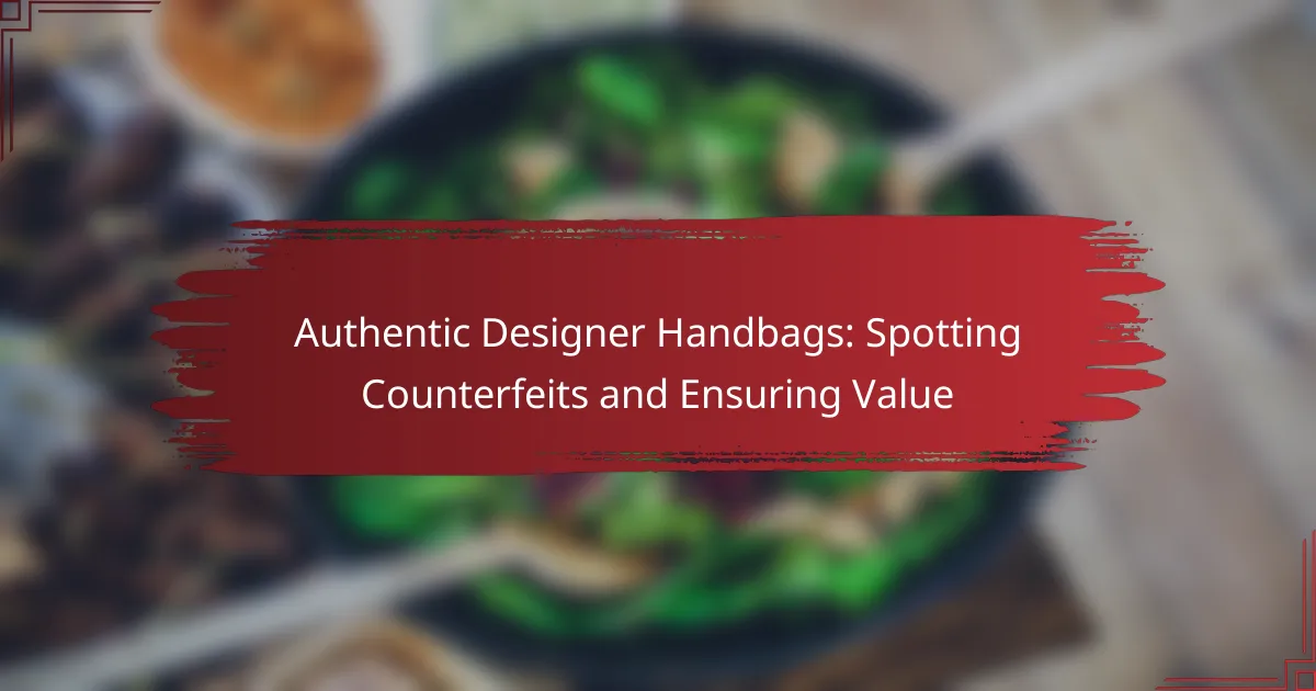 Authentic Designer Handbags: Spotting Counterfeits and Ensuring Value