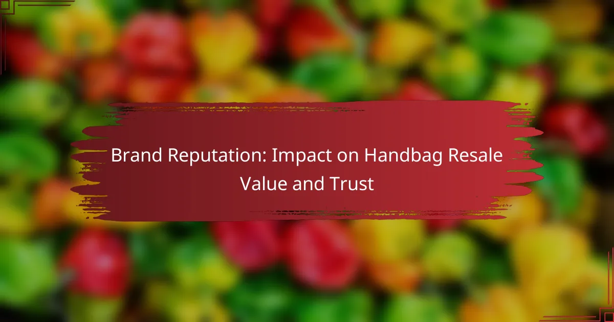 Brand Reputation: Impact on Handbag Resale Value and Trust