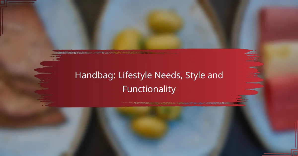 Handbag: Lifestyle Needs, Style and Functionality